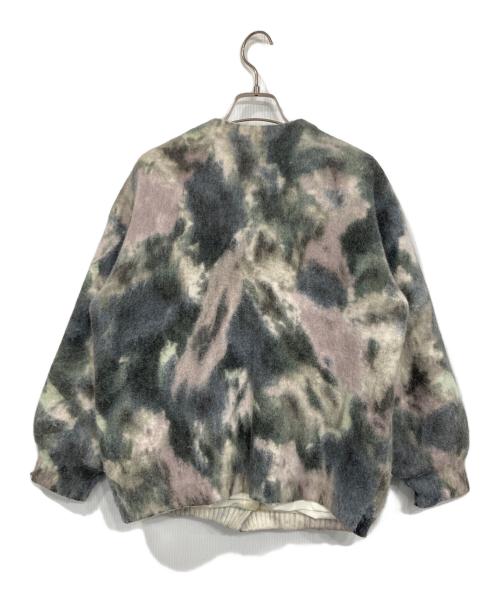 Ameri（アメリ）Ameri (アメリ) UND TEXTURE ART FLOWER KNIT CARDIGAN グレー サイズ:表記無しの古着・服飾アイテム