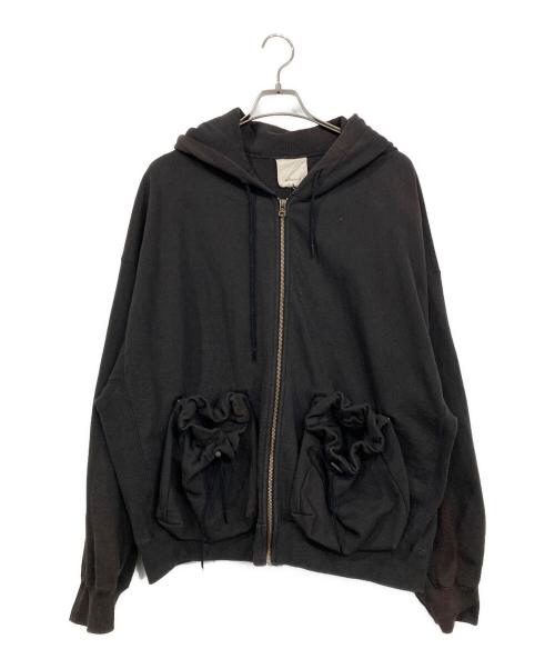 refomed（リフォメッド）refomed (リフォメッド) KINCHAKU ZIPUP HOODIE/キンチャクジップアップフーディ ブラック サイズ:3の古着・服飾アイテム