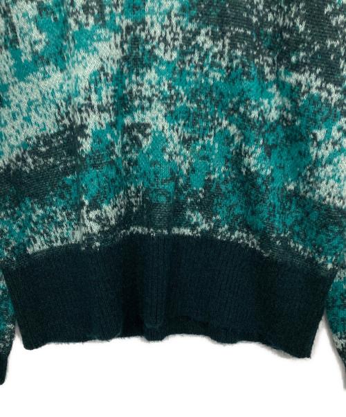 PUBLIC TOKYO（パブリックトウキョウ）PUBLIC TOKYO (パブリックトウキョウ) モヘアマルチデザインオーバーニット グリーン サイズ:2の古着・服飾アイテム
