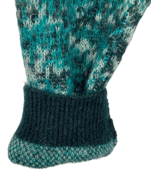 PUBLIC TOKYO（パブリックトウキョウ）PUBLIC TOKYO (パブリックトウキョウ) モヘアマルチデザインオーバーニット グリーン サイズ:2の古着・服飾アイテム