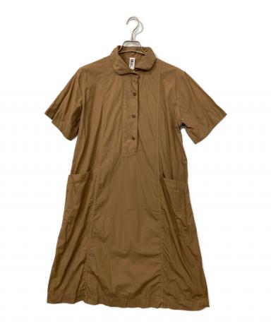 中古・古着通販】MHL (エムエイチエル) シャツワンピース ブラウン
