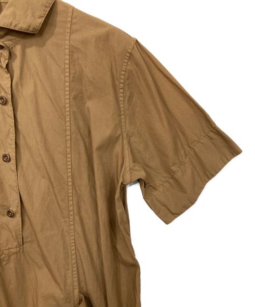 MHL（エムエイチエル）MHL (エムエイチエル) シャツワンピース ブラウン サイズ:1の古着・服飾アイテム