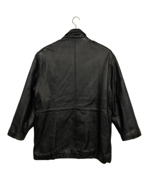 POLO CLUB（ポロクラブ）POLO CLUB (ポロクラブ) レザーコート ブラック サイズ:Mの古着・服飾アイテム