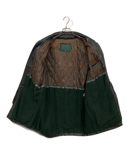 POLO CLUB（ポロクラブ）POLO CLUB (ポロクラブ) レザーコート ブラック サイズ:Mの古着・服飾アイテム