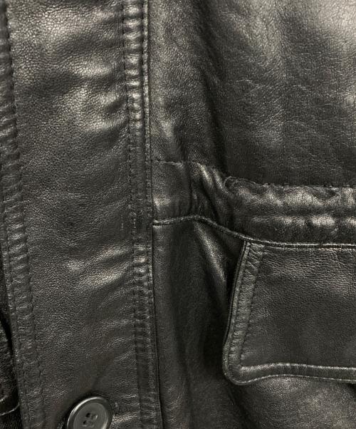 POLO CLUB（ポロクラブ）POLO CLUB (ポロクラブ) レザーコート ブラック サイズ:Mの古着・服飾アイテム