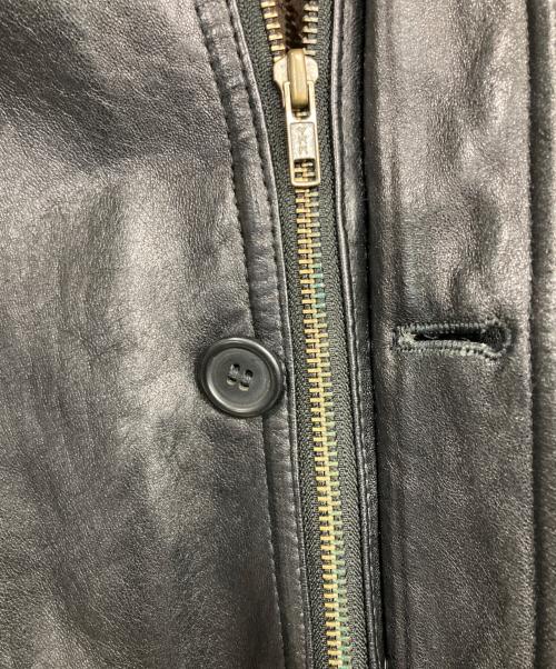 POLO CLUB（ポロクラブ）POLO CLUB (ポロクラブ) レザーコート ブラック サイズ:Mの古着・服飾アイテム