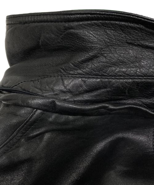 POLO CLUB（ポロクラブ）POLO CLUB (ポロクラブ) レザーコート ブラック サイズ:Mの古着・服飾アイテム