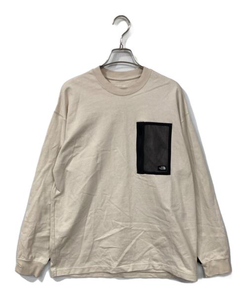 THE NORTH FACE（ザ ノース フェイス）THE NORTH FACE (ザ ノース フェイス) L/S FIELD POCKET TEE ベージュ サイズ:Mの古着・服飾アイテム