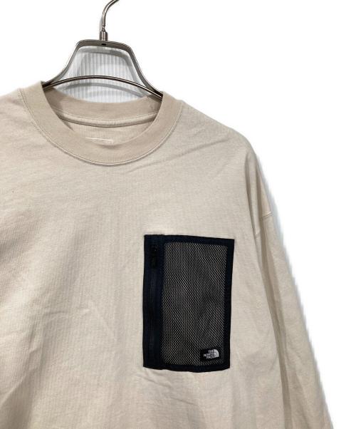 THE NORTH FACE（ザ ノース フェイス）THE NORTH FACE (ザ ノース フェイス) L/S FIELD POCKET TEE ベージュ サイズ:Mの古着・服飾アイテム