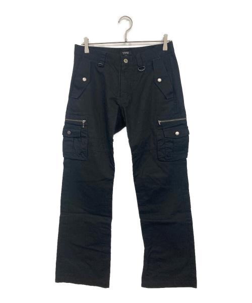 BURBERRY BLACK LABEL（バーバリーブラックレーベル）BURBERRY BLACK LABEL (バーバリーブラックレーベル) ギミックカーゴパンツ ブラック サイズ:76の古着・服飾アイテム