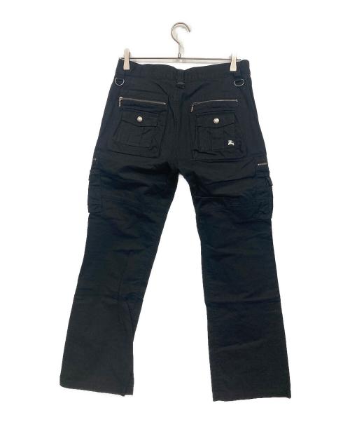 BURBERRY BLACK LABEL（バーバリーブラックレーベル）BURBERRY BLACK LABEL (バーバリーブラックレーベル) ギミックカーゴパンツ ブラック サイズ:76の古着・服飾アイテム