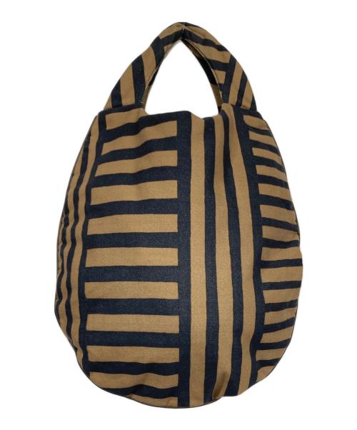 mina perhonen（ミナ ペルホネン）mina perhonen (ミナ ペルホネン) エッグバッグ ブラウンの古着・服飾アイテム