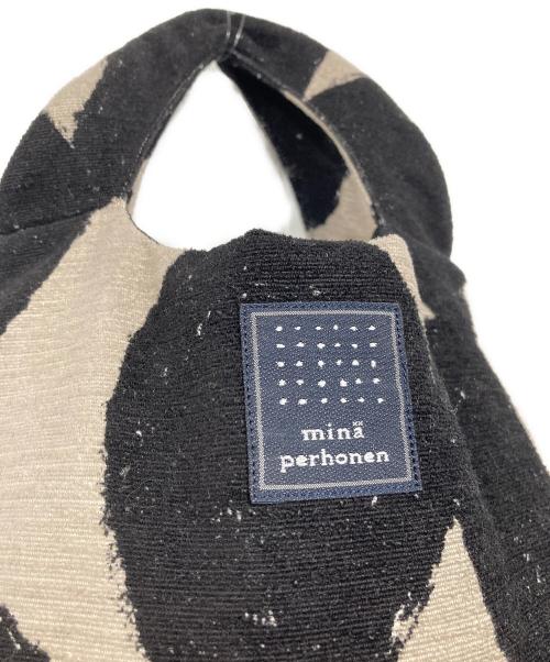 mina perhonen（ミナ ペルホネン）mina perhonen (ミナ ペルホネン) エッグバッグ グレーの古着・服飾アイテム