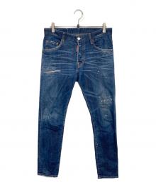 DSQUARED2（ディースクエアード）の古着「DARK BOB WASH SUPER TWINKY JEAN」｜インディゴ