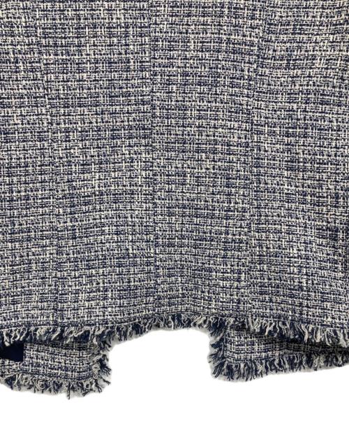 WEEKEND Max Mara（ウィークエンド マックスマーラ）Weekend Max Mara (ウィークエンド マックスマーラ) ツイードジャケット ネイビー×ホワイト サイズ:38の古着・服飾アイテム