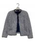 Weekend Max Mara（ウィークエンド マックスマーラ）の古着「ツイードジャケット」｜ネイビー×ホワイト