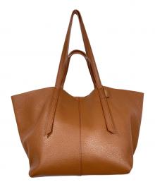 VIOLAd'ORO（ヴィオラドーロ）の古着「Wフェイストートバッグ」｜ブラウン