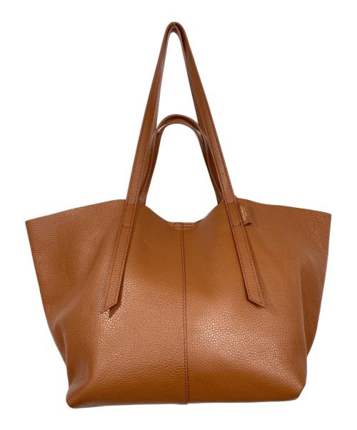 VIOLAd'ORO（ヴィオラドーロ）VIOLAd'ORO (ヴィオラドーロ) Wフェイストートバッグ ブラウンの古着・服飾アイテム