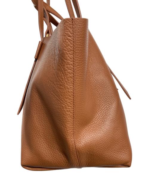 VIOLAd'ORO（ヴィオラドーロ）VIOLAd'ORO (ヴィオラドーロ) Wフェイストートバッグ ブラウンの古着・服飾アイテム