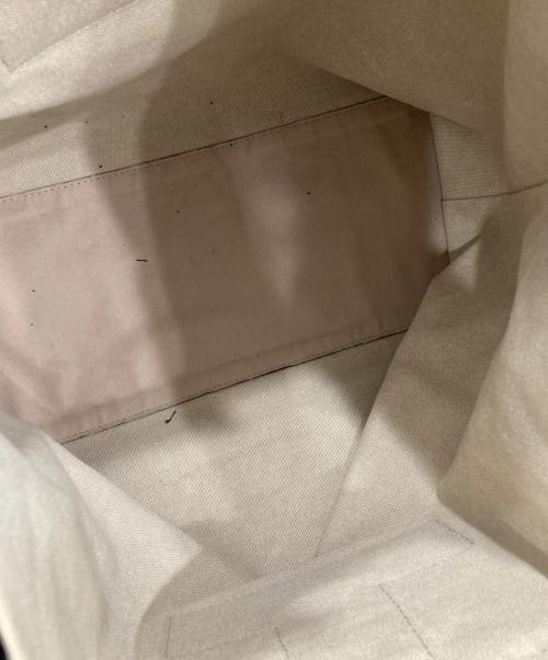 IACUCCI（イアクッチ）IACUCCI (イアクッチ) SORBETTO キャンバストートバッグ ベージュ×ブラックの古着・服飾アイテム