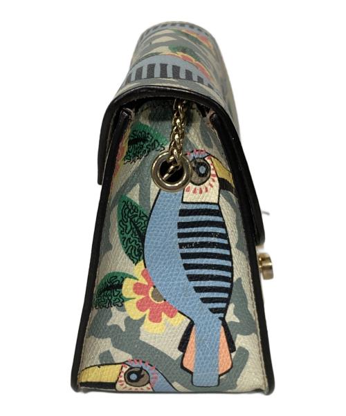 FURLA（フルラ）FURLA (フルラ) メトロポリス ショルダーバッグ ブルー×ベージュの古着・服飾アイテム