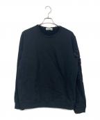 STONE ISLANDストーンアイランド）の古着「ロゴ刺繍パッチスウェット」｜ブラック