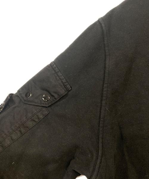STONE ISLAND（ストーンアイランド）STONE ISLAND (ストーンアイランド) ロゴ刺繍パッチスウェット ブラック サイズ:Lの古着・服飾アイテム