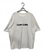 StandAloneスタンドアローン）の古着「リバーシブルTシャツ」｜ホワイト