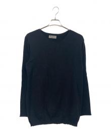 Yohji Yamamoto pour homme（ヨウジヤマモト プールオム）の古着「バック刺繍ニット」｜ブラック
