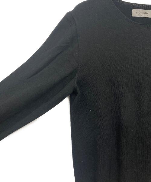 Yohji Yamamoto pour homme（ヨウジヤマモト プールオム）Yohji Yamamoto pour homme (ヨウジヤマモト プールオム) バック刺繍ニット ブラック サイズ:3の古着・服飾アイテム