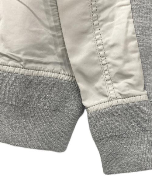 sacai（サカイ）sacai (サカイ) Sponge Sweat x MA-1 Hoodie グレー サイズ:1の古着・服飾アイテム