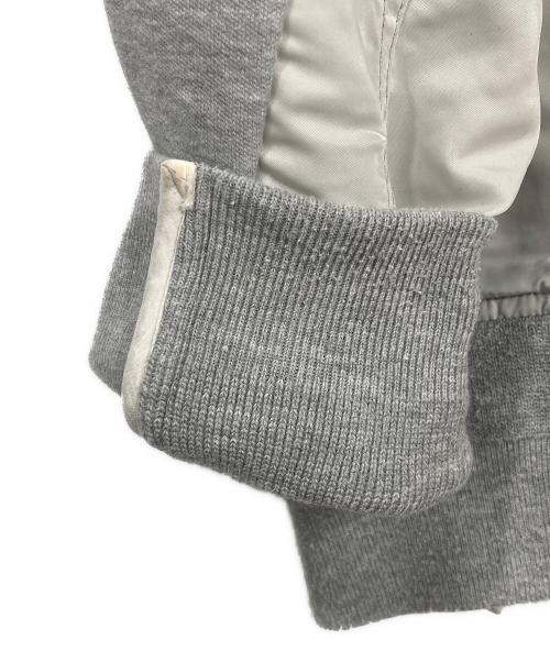 sacai（サカイ）sacai (サカイ) Sponge Sweat x MA-1 Hoodie グレー サイズ:1の古着・服飾アイテム