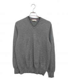 BRUNELLO CUCINELLI（ブルネロクチネリ）の古着「カシミヤVネックニット」｜グレー