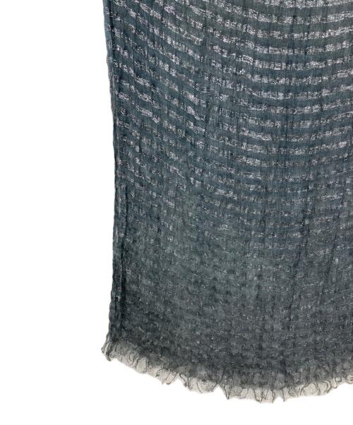 FALIERO SARTI（ファリエロサルティ）FALIERO SARTI (ファリエロサルティ) リネンラメストール グレーの古着・服飾アイテム