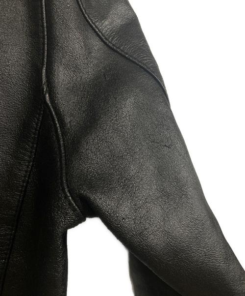 stooge&co（ストゥージ＆コー）STOOGE&CO (ストゥージ＆コー) ダブルライダースジャケット ブラック サイズ:Lの古着・服飾アイテム