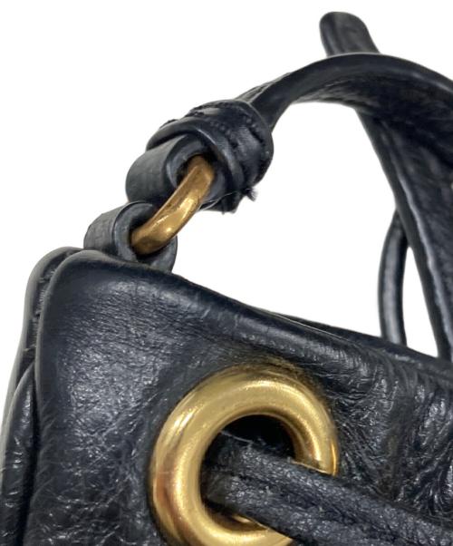Marc by Marc Jacobs（マークバイマークジェイコブス）Marc by Marc Jacobs (マークバイマークジェイコブス) 巾着ショルダーバッグ ブラックの古着・服飾アイテム