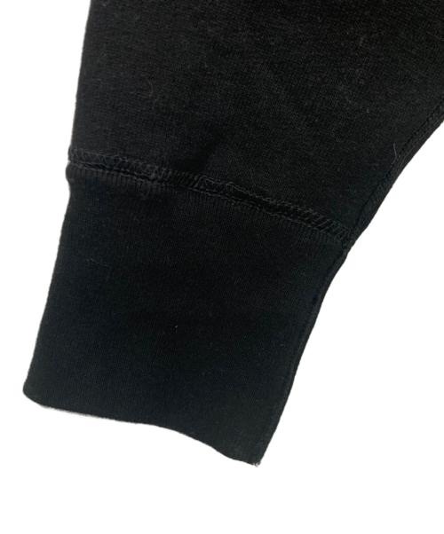 RE-PURPOSE（リパーパス）RE-PURPOSE (リパーパス) fr neck sweat sh：スウェット ブラック サイズ:Mの古着・服飾アイテム