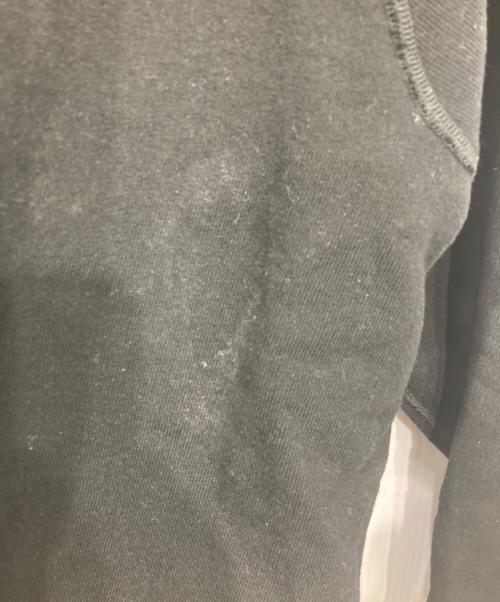 RE-PURPOSE（リパーパス）RE-PURPOSE (リパーパス) fr neck sweat sh：スウェット ブラック サイズ:Mの古着・服飾アイテム