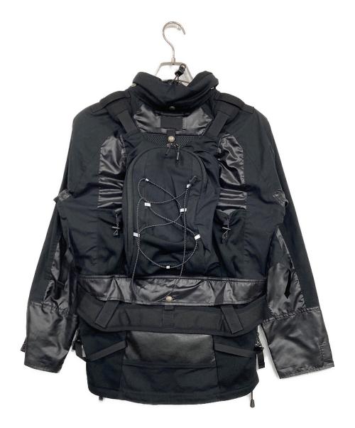 JUNYA WATANABE MAN（ジュンヤワタナベマン）JUNYA WATANABE MAN (ジュンヤワタナベマン) マルチポケットジャケット ブラック サイズ:Sの古着・服飾アイテム