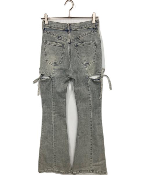 Resexxy（リゼクシー）Resexxy (リゼクシー) カットアウトリボンデニムパンツ インディゴ サイズ:Mの古着・服飾アイテム