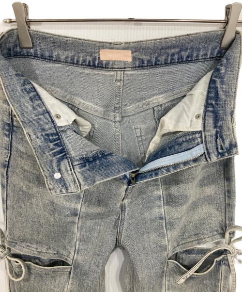 Resexxy（リゼクシー）Resexxy (リゼクシー) カットアウトリボンデニムパンツ インディゴ サイズ:Mの古着・服飾アイテム