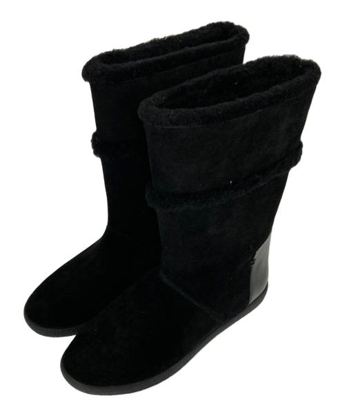 TORY BURCH（トリーバーチ）TORY BURCH (トリーバーチ) ムートンブーツ ブラック サイズ:6の古着・服飾アイテム