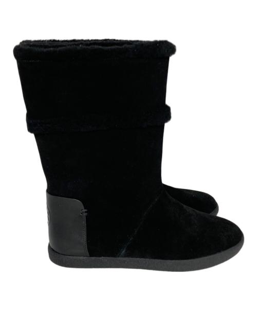 TORY BURCH（トリーバーチ）TORY BURCH (トリーバーチ) ムートンブーツ ブラック サイズ:6の古着・服飾アイテム