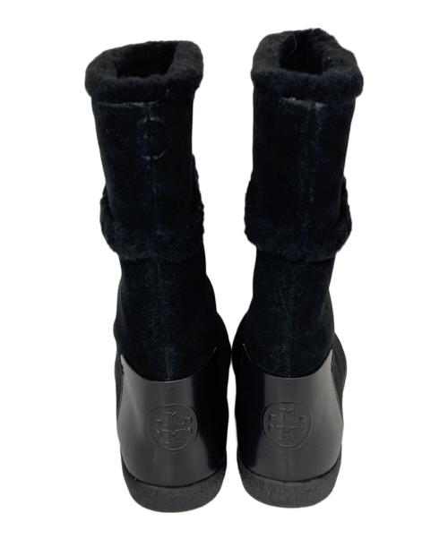 TORY BURCH（トリーバーチ）TORY BURCH (トリーバーチ) ムートンブーツ ブラック サイズ:6の古着・服飾アイテム
