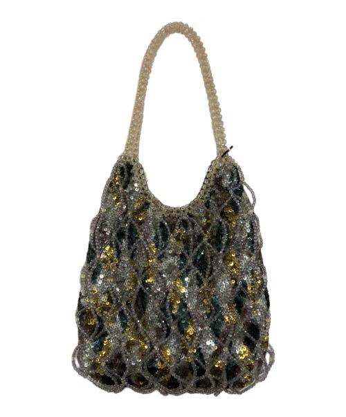 ANTEPRIMA（アンテプリマ）ANTEPRIMA (アンテプリマ) ワイヤービーズハンドバッグ ブルーの古着・服飾アイテム