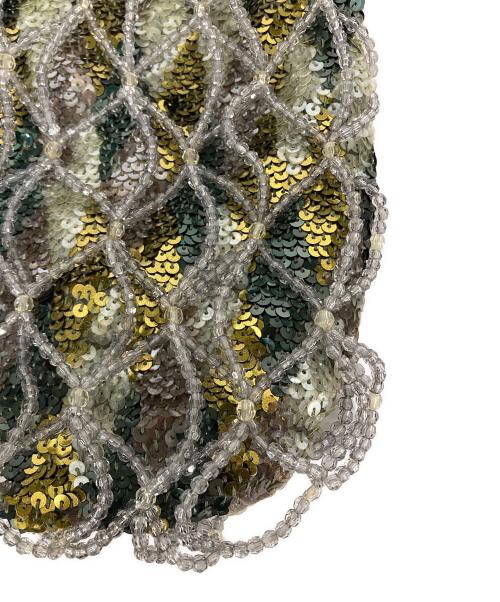 ANTEPRIMA（アンテプリマ）ANTEPRIMA (アンテプリマ) ワイヤービーズハンドバッグ ブルーの古着・服飾アイテム