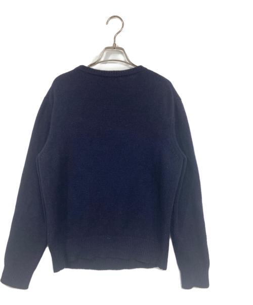 maison kitsune（メゾンキツネ）maison kitsune (メゾンキツネ) フォックスヘッドセーター ネイビー サイズ:Sの古着・服飾アイテム