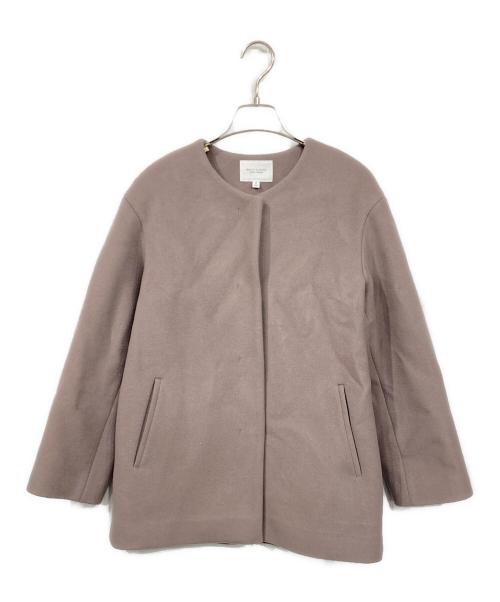 BEAUTY&YOUTH（ビューティーアンドユース）BEAUTY&YOUTH (ビューティーアンドユース) ビーバーノーカラーショートコート ブラウン サイズ:Sの古着・服飾アイテム