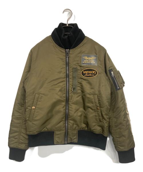 VANSON（バンソン）VANSON (バンソン) 着脱式ネックウォーマーバイクウェア カーキ サイズ:Lの古着・服飾アイテム