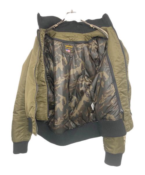 VANSON（バンソン）VANSON (バンソン) 着脱式ネックウォーマーバイクウェア カーキ サイズ:Lの古着・服飾アイテム